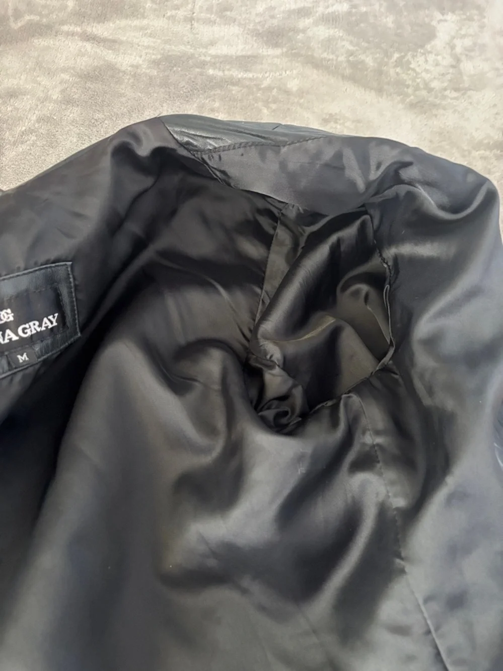 Donna Gray 90’s Black Leather Y2K Classic  Women’s Jacket Size M - Picture 9 of 12